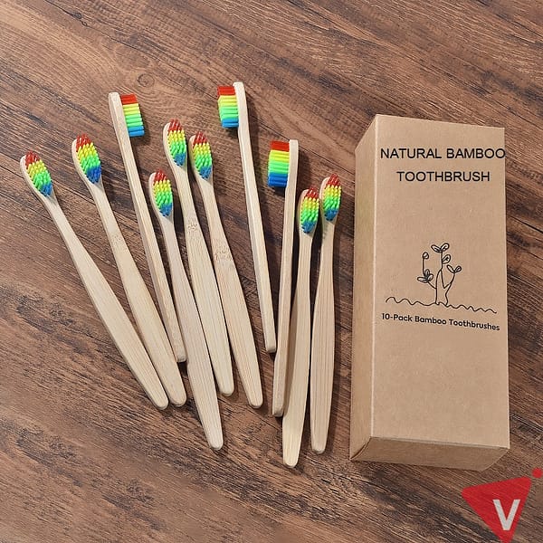 Naturlig bambus tannbørster