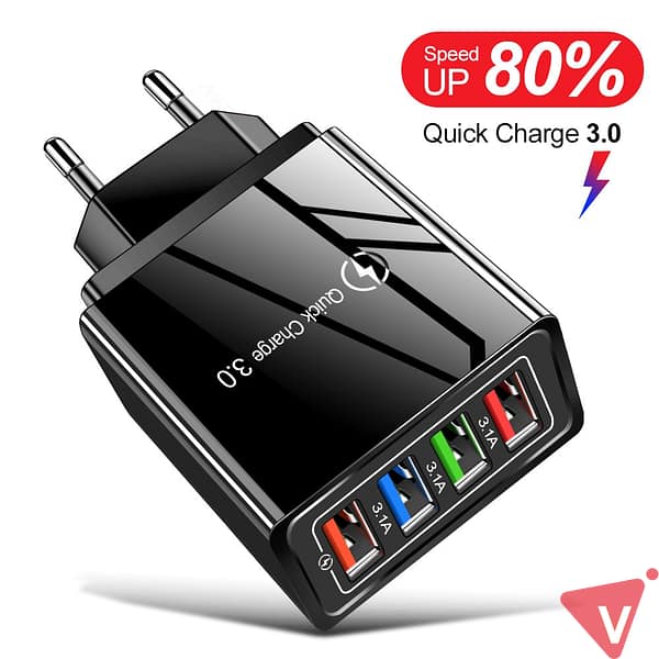 Stikkontakt med 4 USB uttak