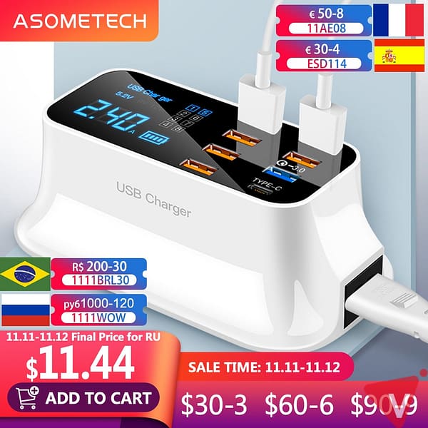 USB og USB-C lader
