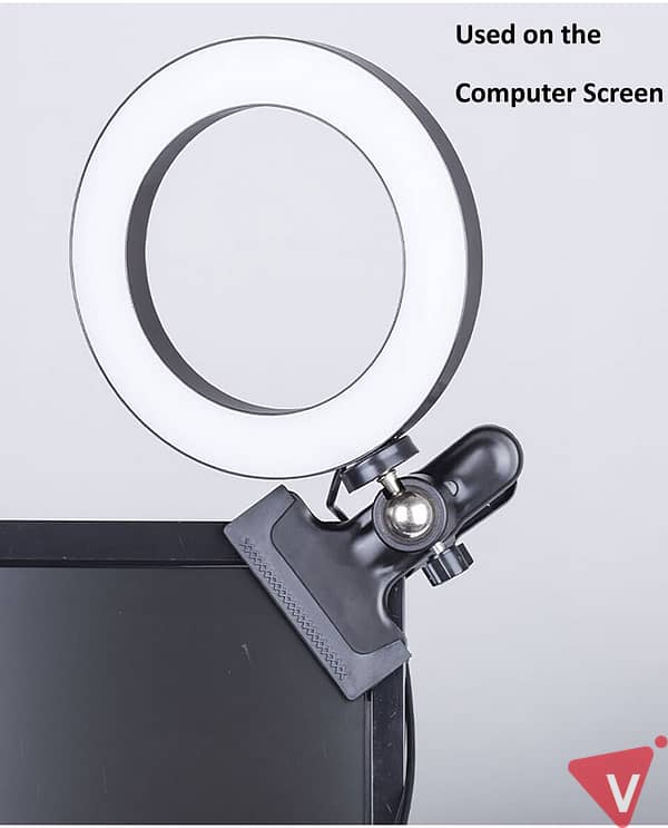LED-ring til foto med klemme